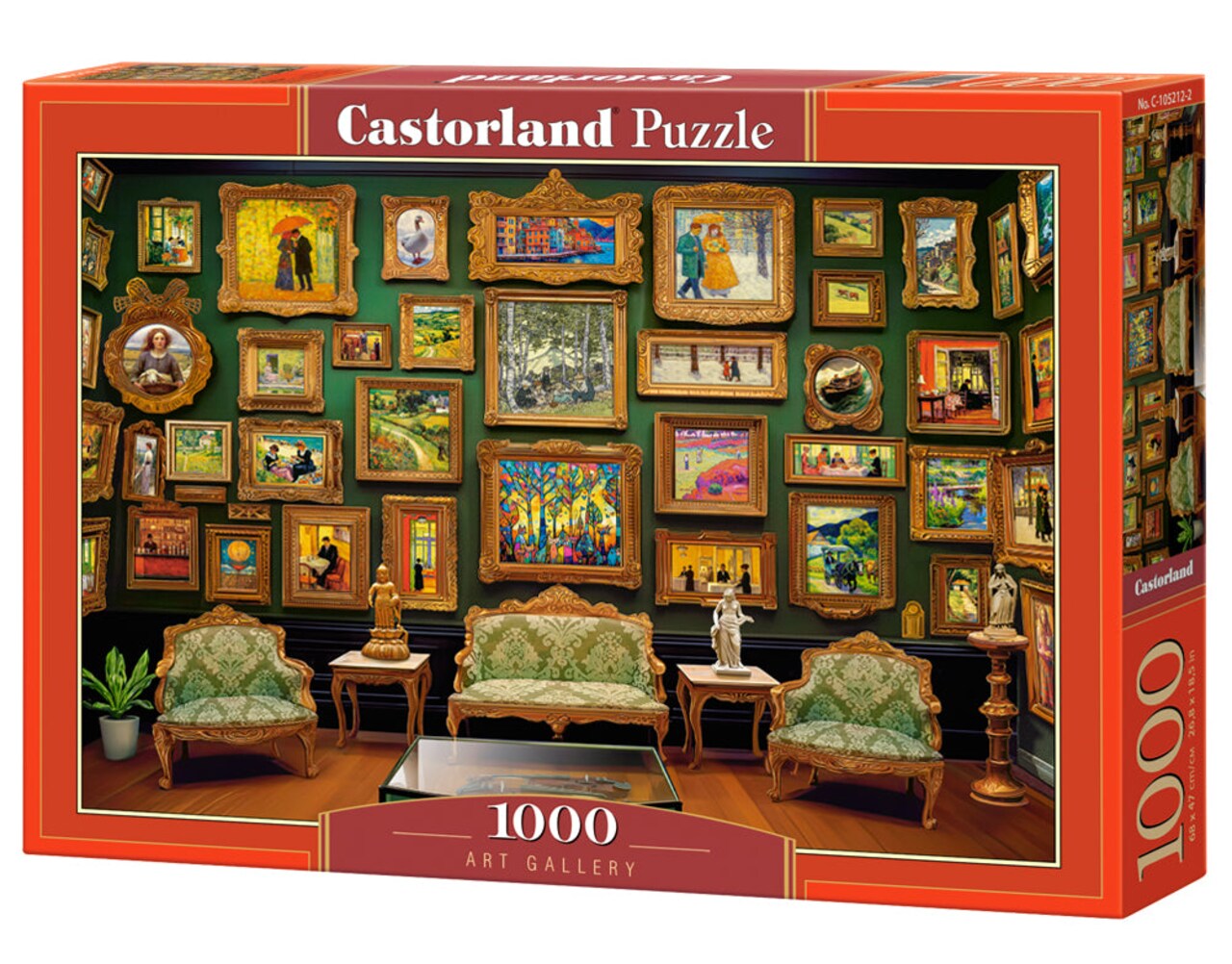 1000 Piece Jigsaw Puzzle, Art Gallery, Paintings, Adult Puzzle, Castorland C-105212-2